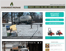 Tablet Screenshot of evergreenpropane.com